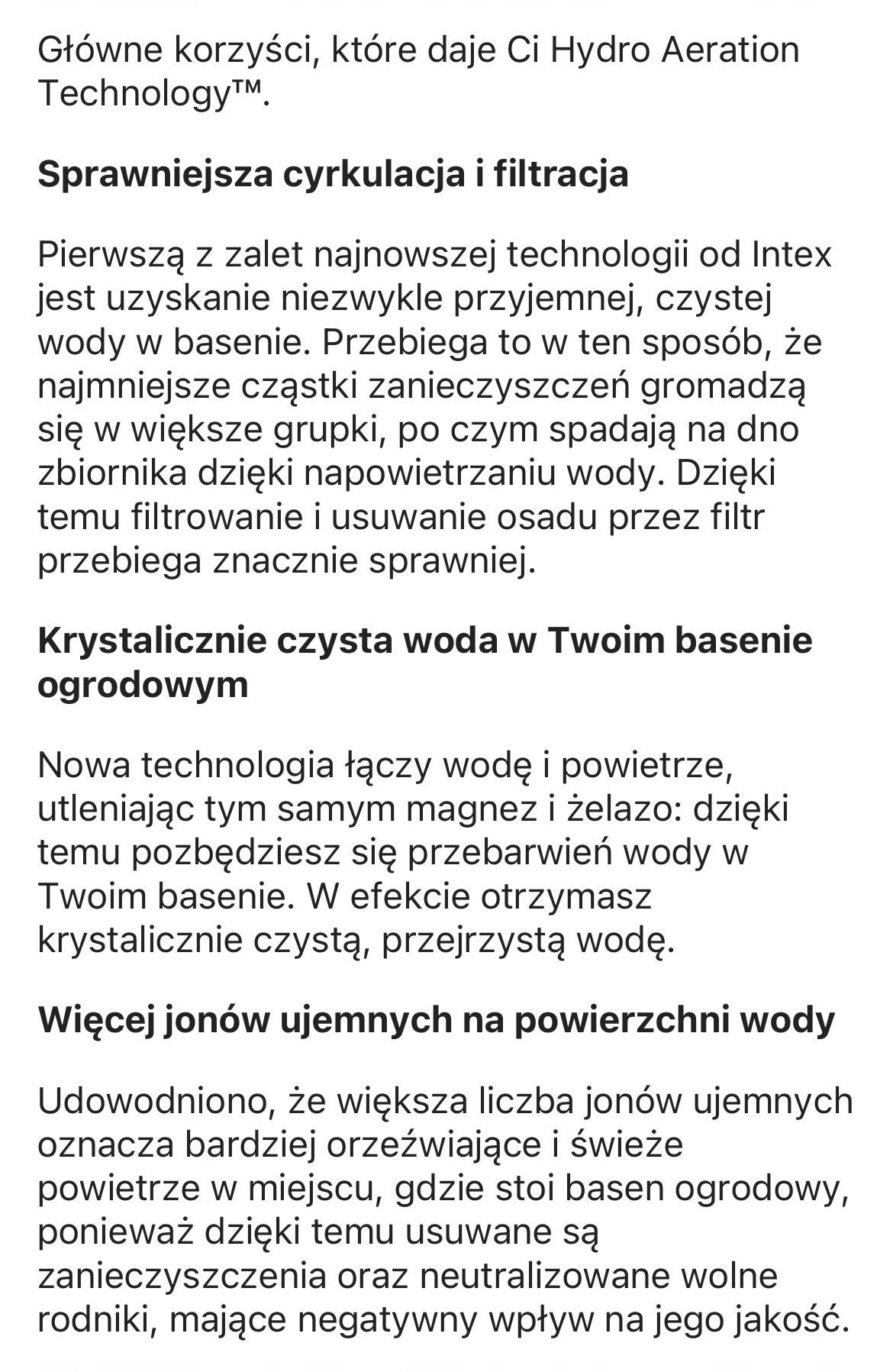 Sprzedam nową pompę do basenu intex