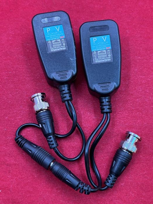 para pasywnych transceiverów cctv bnc video balun zasilający
