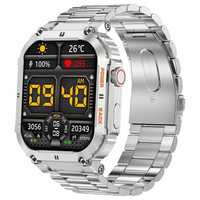 SMARTWATCH GRAVITY GT6-7 Srebny - Srebna Bransoletka