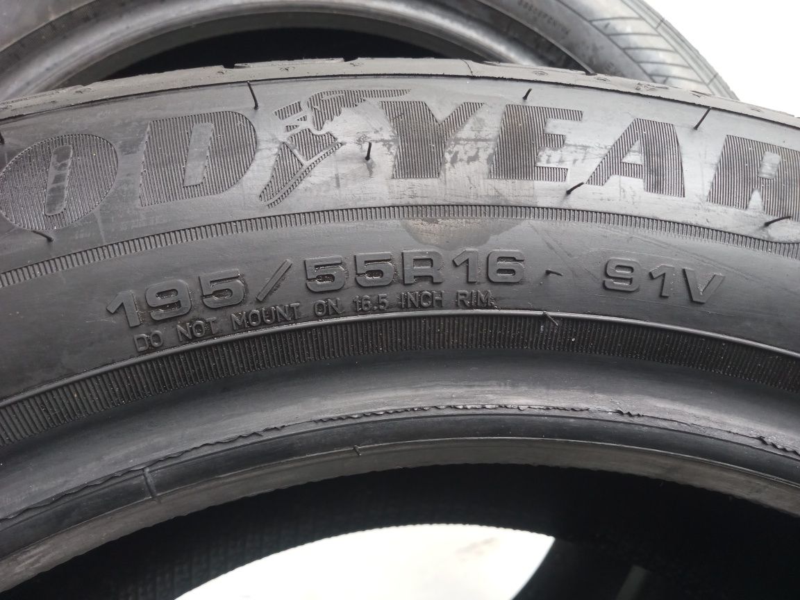 Opony letnie 195/55R16 Goodyear jak NOWE