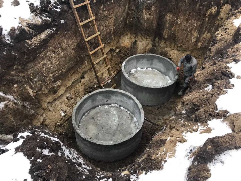 Вигрібна яма, септик | Бетонні кільця 2 м | Українка, Обухів, Підгірці