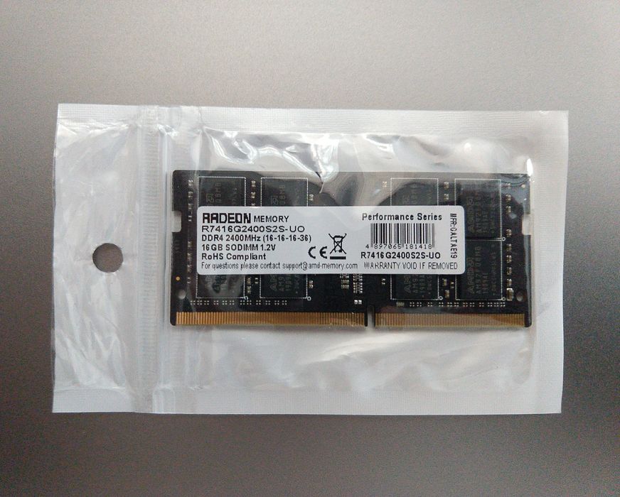 16 GB DDR4 2400 Mhz