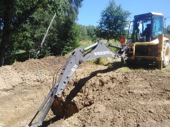 Usługi koparko ładowarką, budowa domów od podstaw ,wyburzenia, kopanie