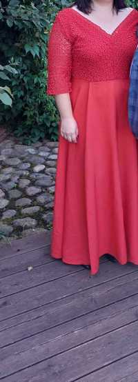 Sukienka catalina lorena maxi czerwona