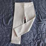 Nowe legginsy prążkowane beżowe 92