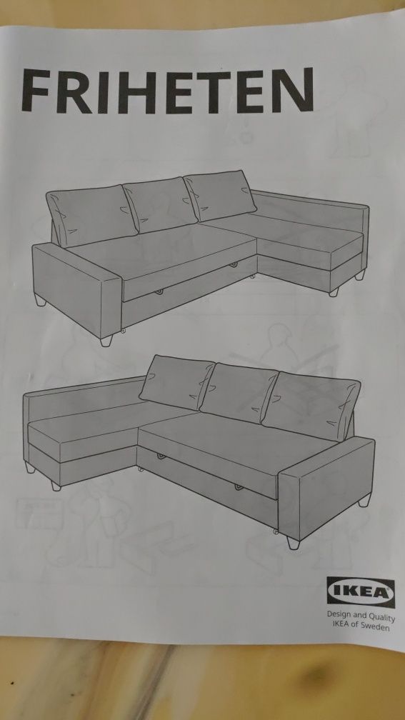 Sofá cama de canto IKEA Friheten