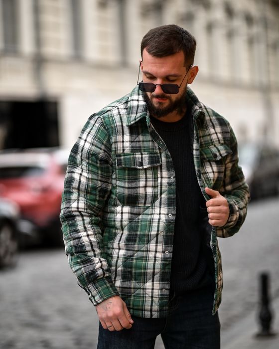 Мужская рубашка - куртка на зиму, утеплена сорочка, куртка