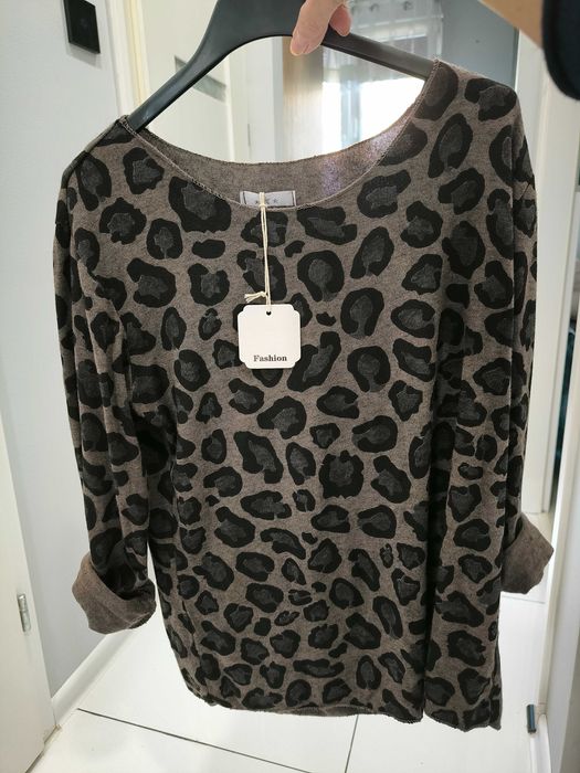 Sweterek damski panterka