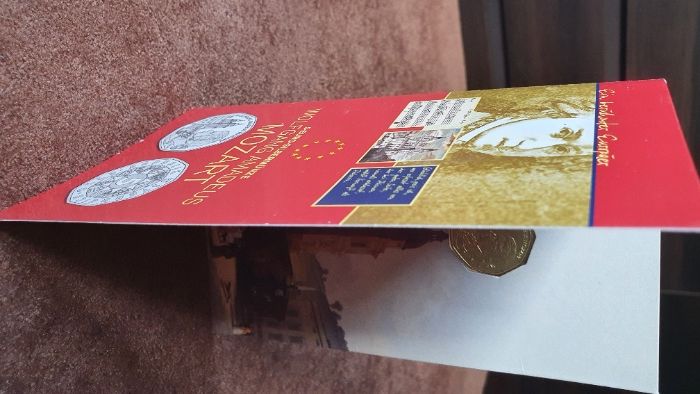 Carteiras BNC Austria 5 € Comemorativas 2003 a 2007