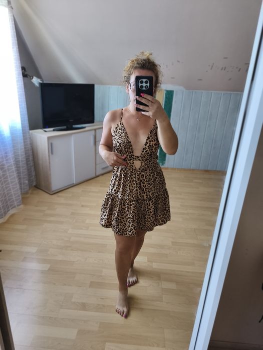 Sukienka letnia panterka