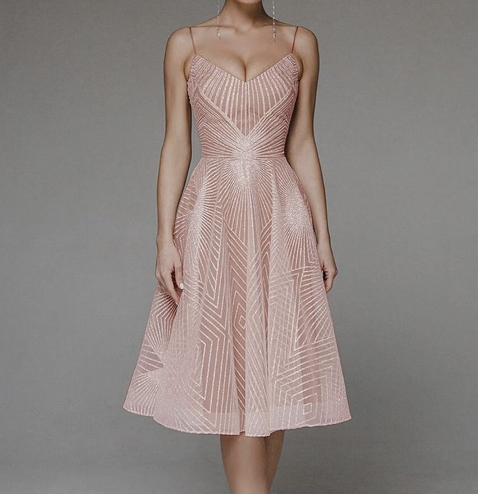 Sukienka midi maxi dluga elegancka wesele XS