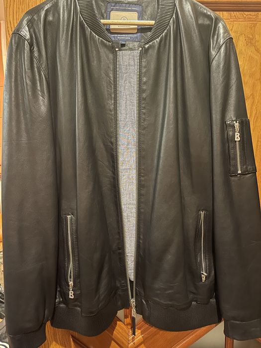 Нова шкіряна куртка Bogner ( Німеччина ). Черного коліру .