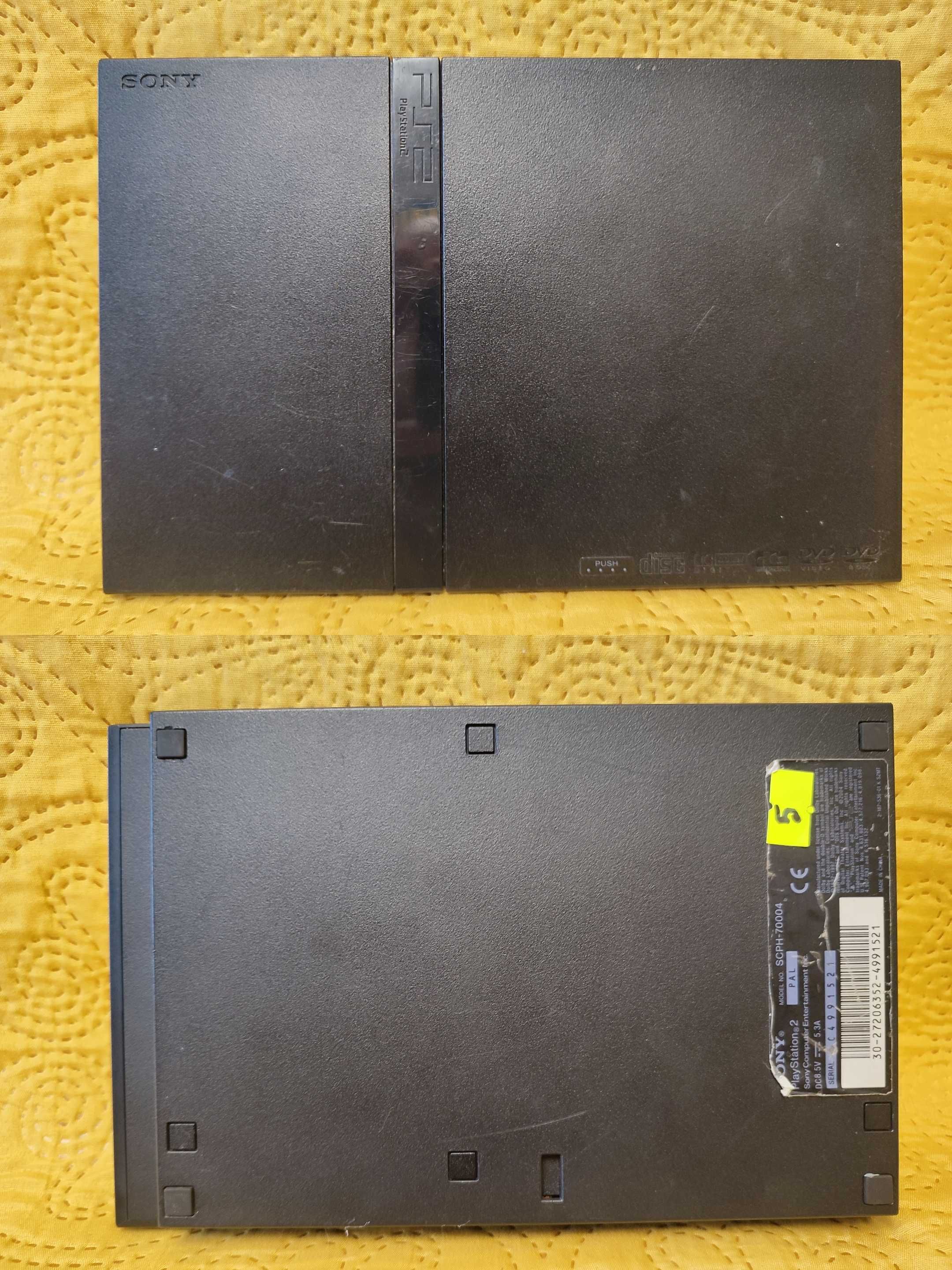 Konsole PlayStation 2 sim (PS2) - zestaw 3 szt. z defektem.