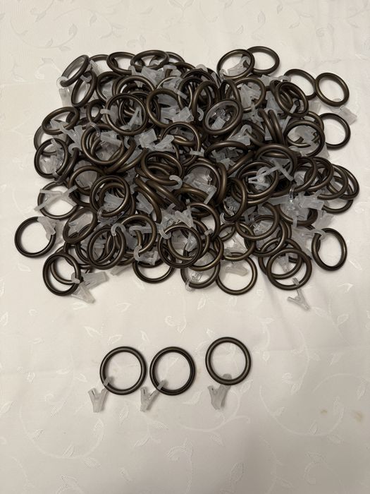 kółka przelotki do karniszy z żabkami