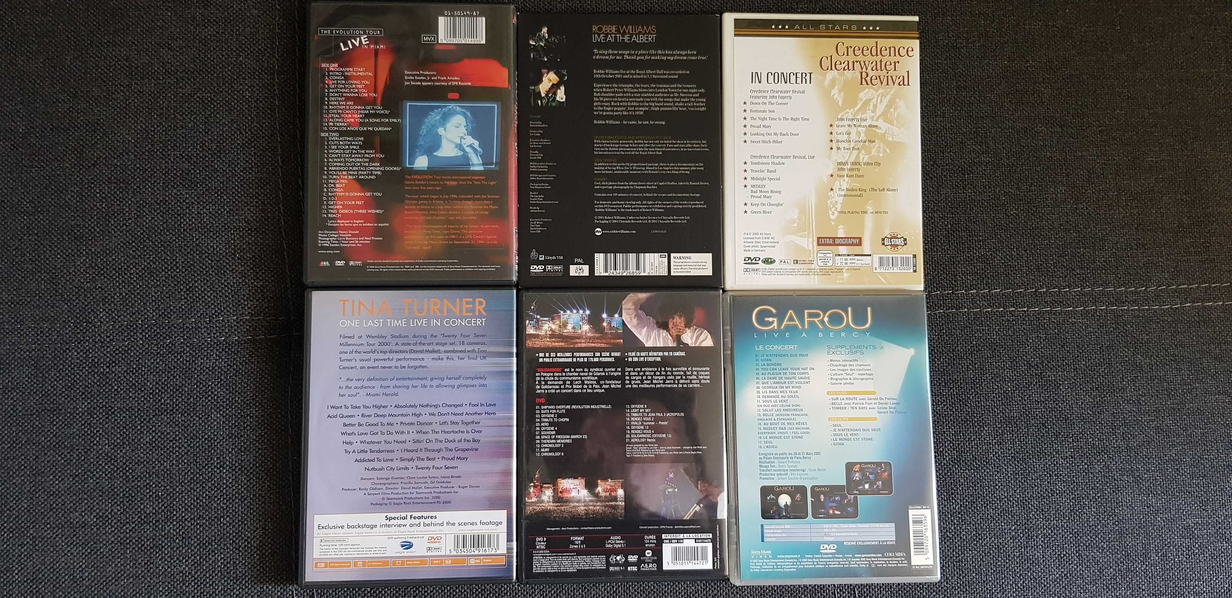 Kolekcja 6 Albumow DVD - Muzyka/Koncerty