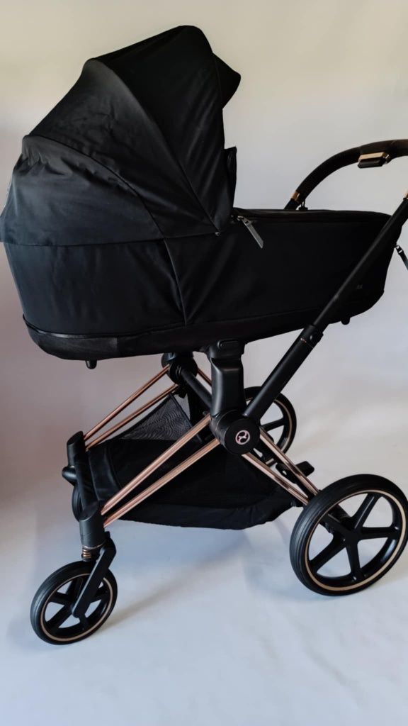 Cybex priam rose gold wózek z gondolą deep black