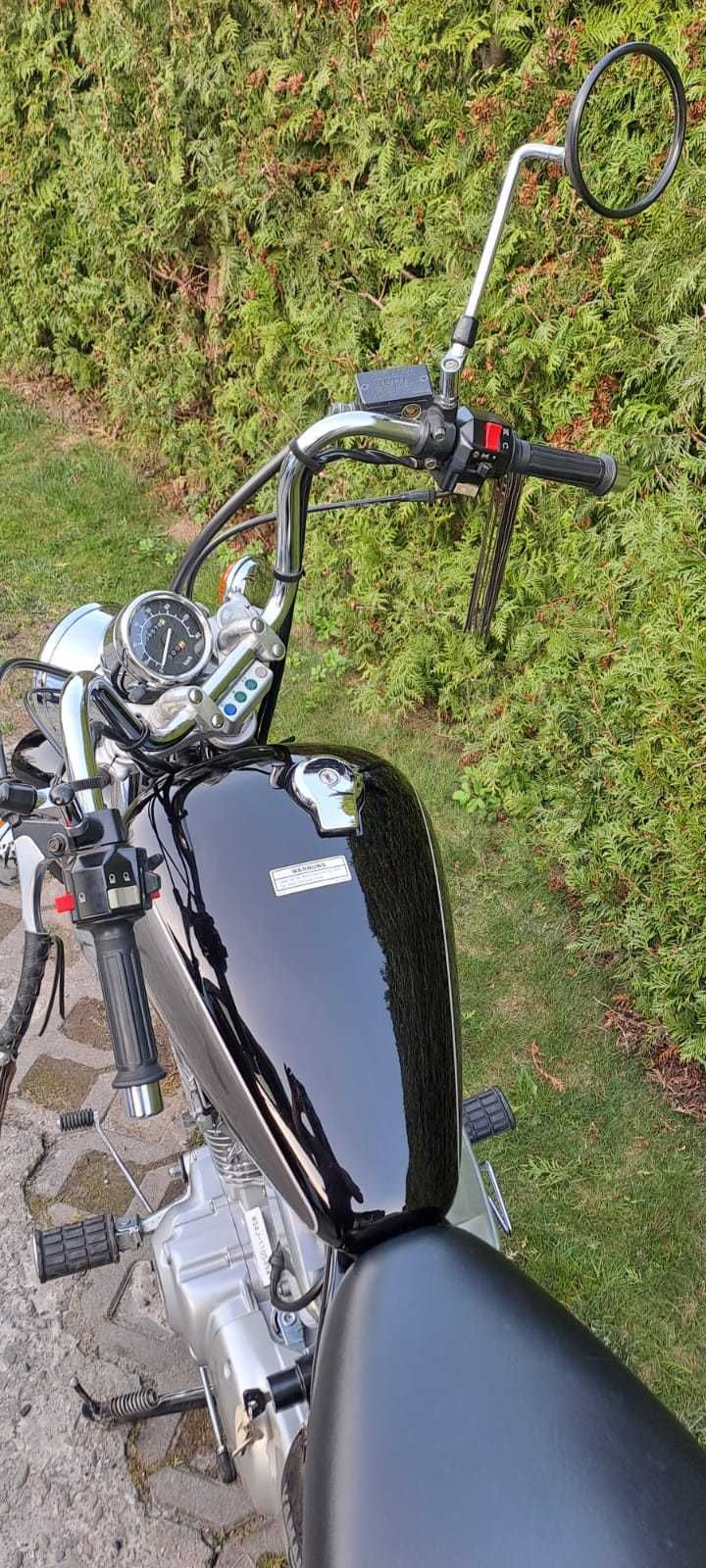 Motocykl Yamaha Virago sprowadzony z zagranicy.