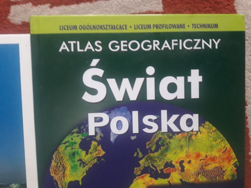 Atlas geograficzny polska świat dla liceum technikum