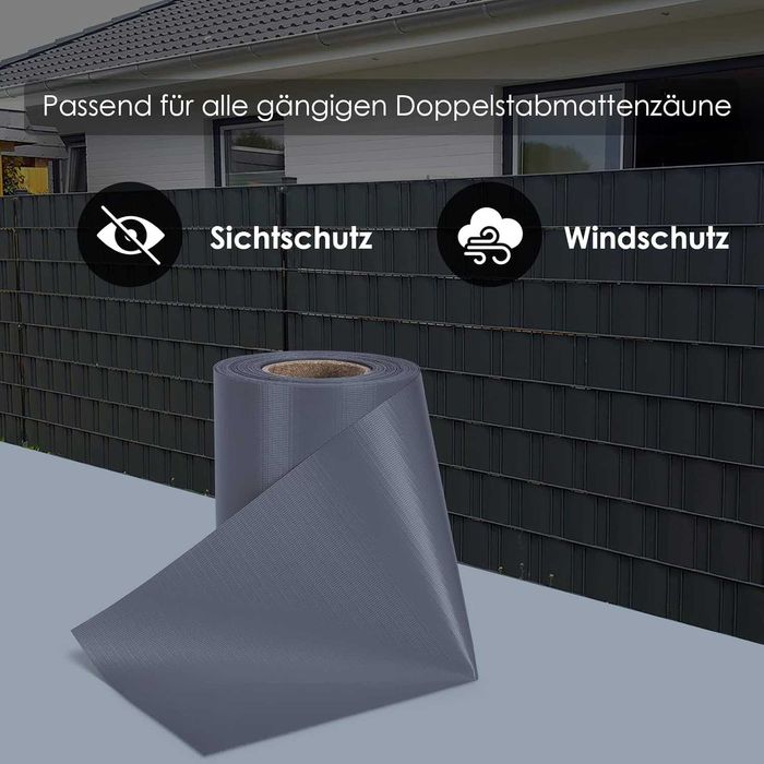 Nowa taśma maskująca PCV / folia / wypełniacz ogrodzeń / osłona!A2701!