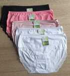 6×bambusowe Damskie majtki figi z wysokim stanem 2/3 XL