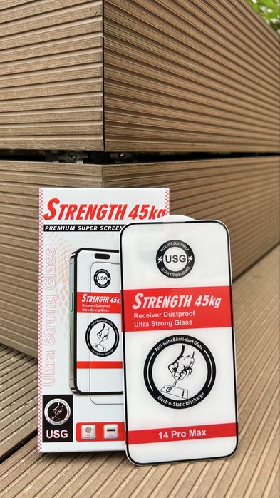 Szyba Ochronna Usg STRENGTH 45kg do Iphone’a 14 Pro Max