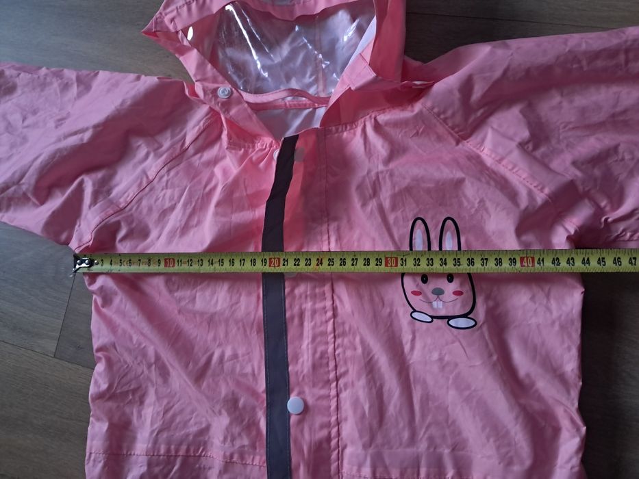 Kombinezon przeciwdeszczowy dziewczęcy nieocieplony 5-7 lat 116-122