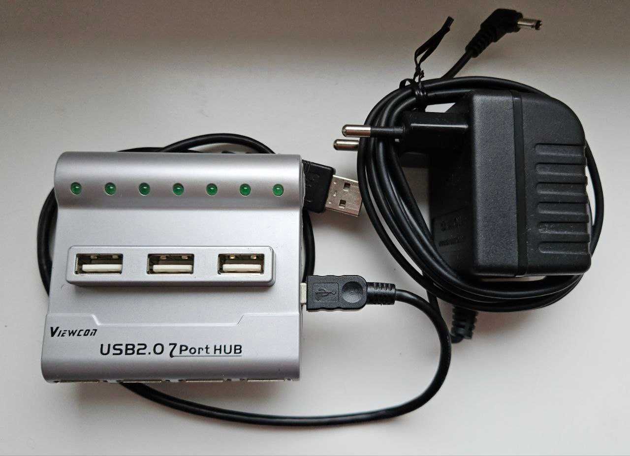 Концентратор USB-хаб 7-портовый "Viewcon"