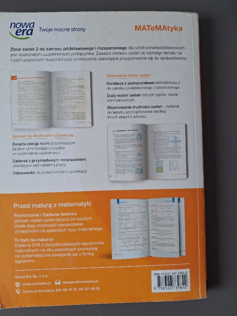 Matematyka 2 nowa era zbiór zadań