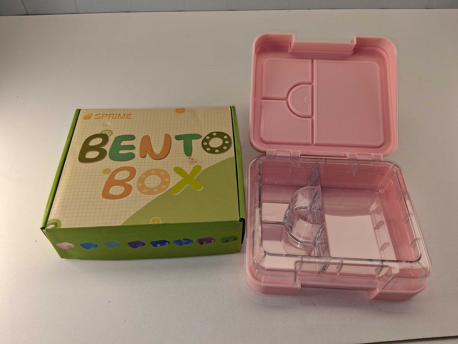 I018 Lunch Box Bento Box Różowy Pojemnik Śniadaniowy SPRIME