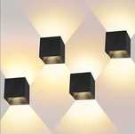 Lampa ścienna, elewacyjna, światło góra dół 12 W KOMLET 4 SZTUK