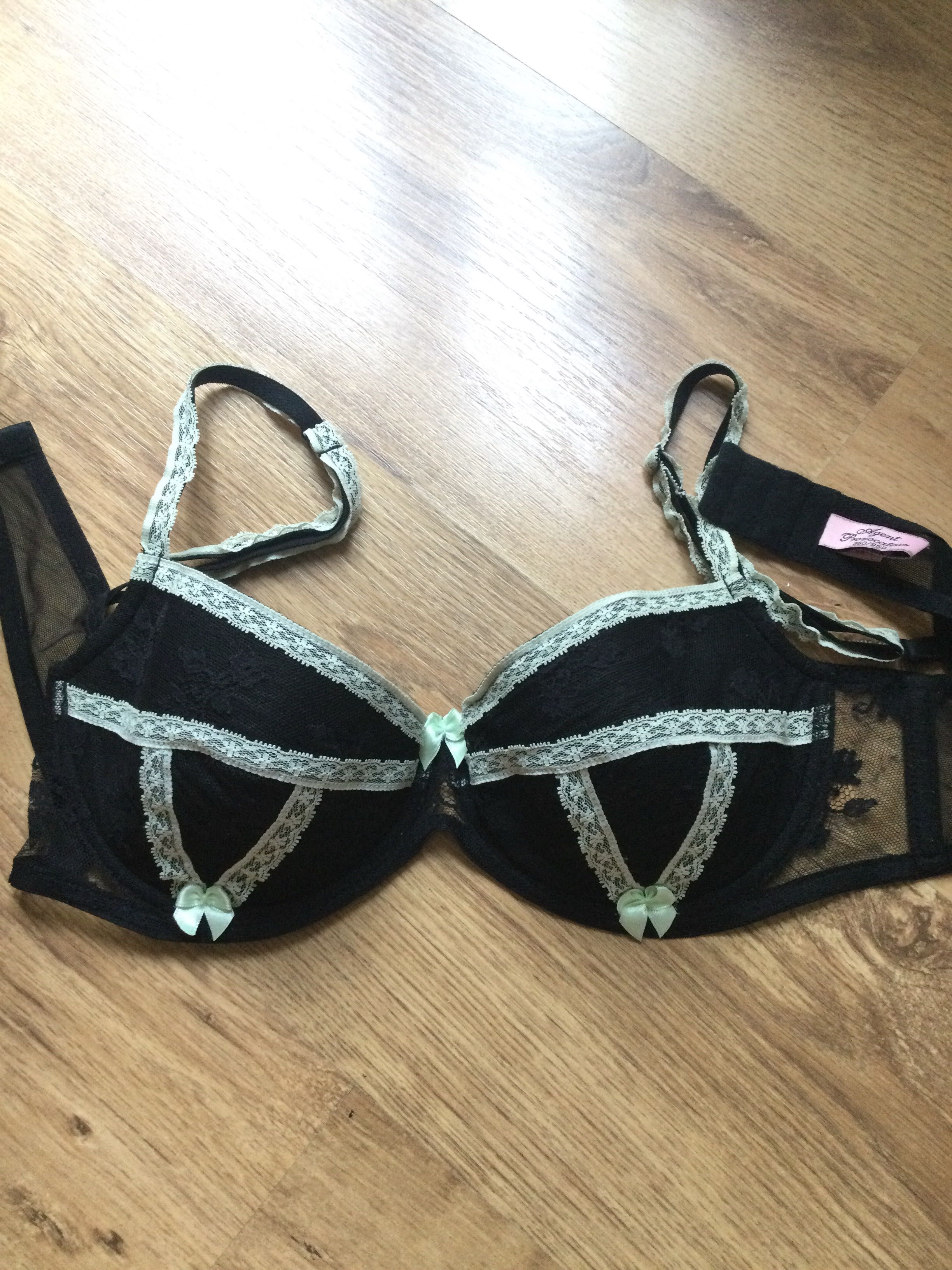 Biustonosz Agent Provocateur 75D stanik czarny jak NOWY