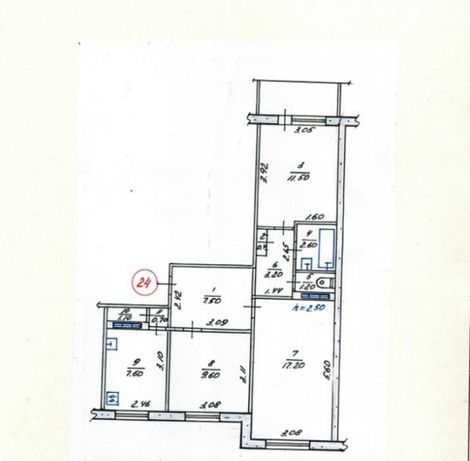 Продам 3-х комнатную квартиру в новом районе Алчевска