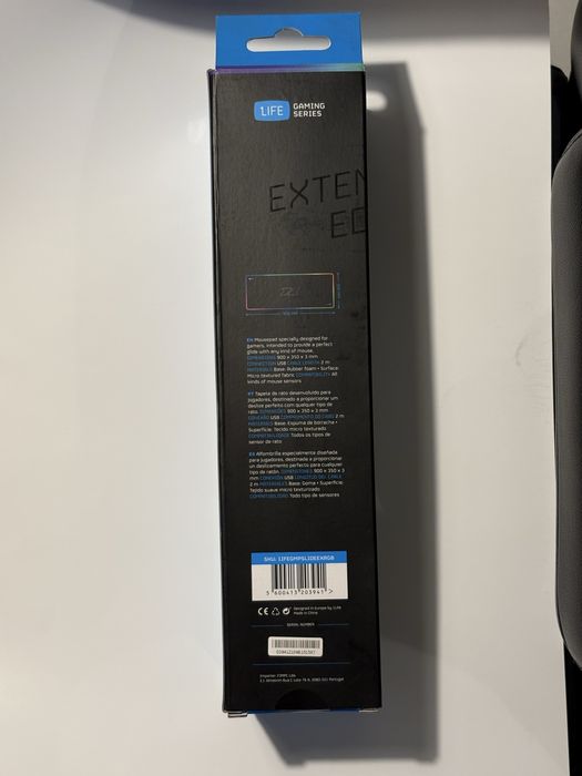 Tapete rato gaming 1Life GMP:SLIDE XL RGB