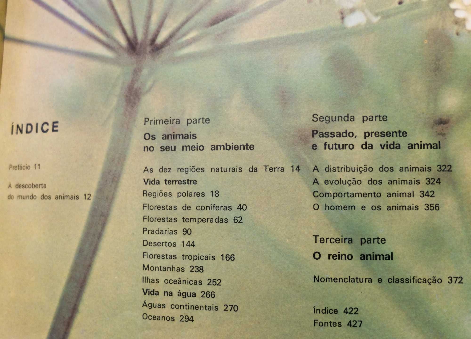 Livro - Animais da Terra - Ano 1974 - Bom estado