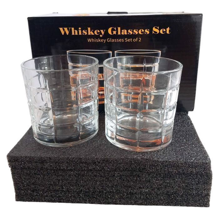 Szklanki do Whisky Rumu 300ml Zestaw 2 sztuk