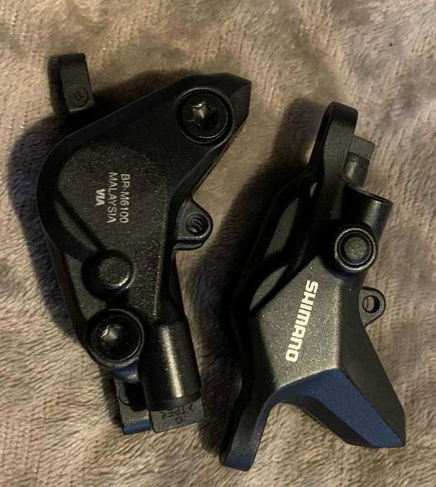 Nowe zaciski hamulcowe Shimano Deore BR-M6100 Komplet (Przód+Tył)
