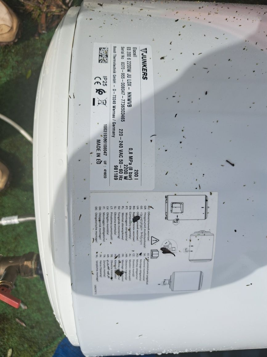 Peças termoacumulador Junkers 200 L
