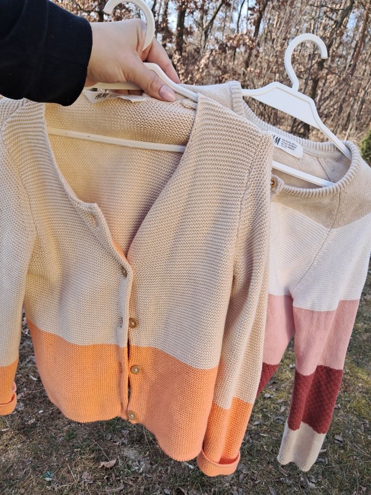Kardigany Sweterki H&M 116-122  2szt