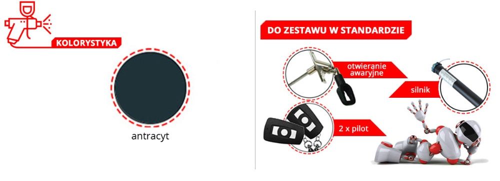 Brama Garażowa Rolowana Warsztatowa NA WYMIAR Osłona Garażowa + napęd