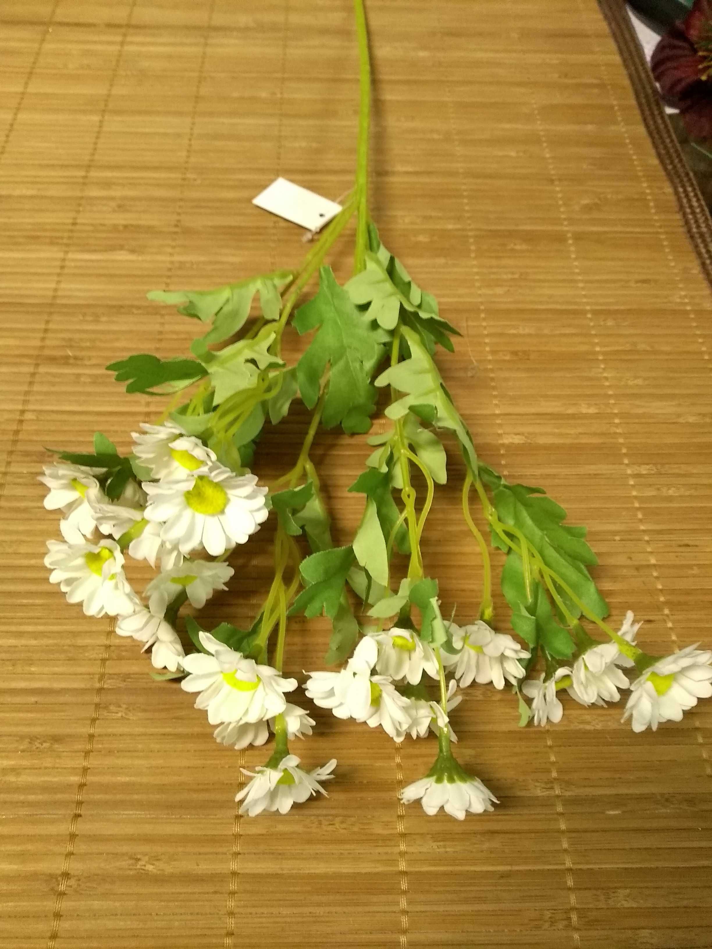 Margaretki drobne gałązka, sztuczne kwiaty