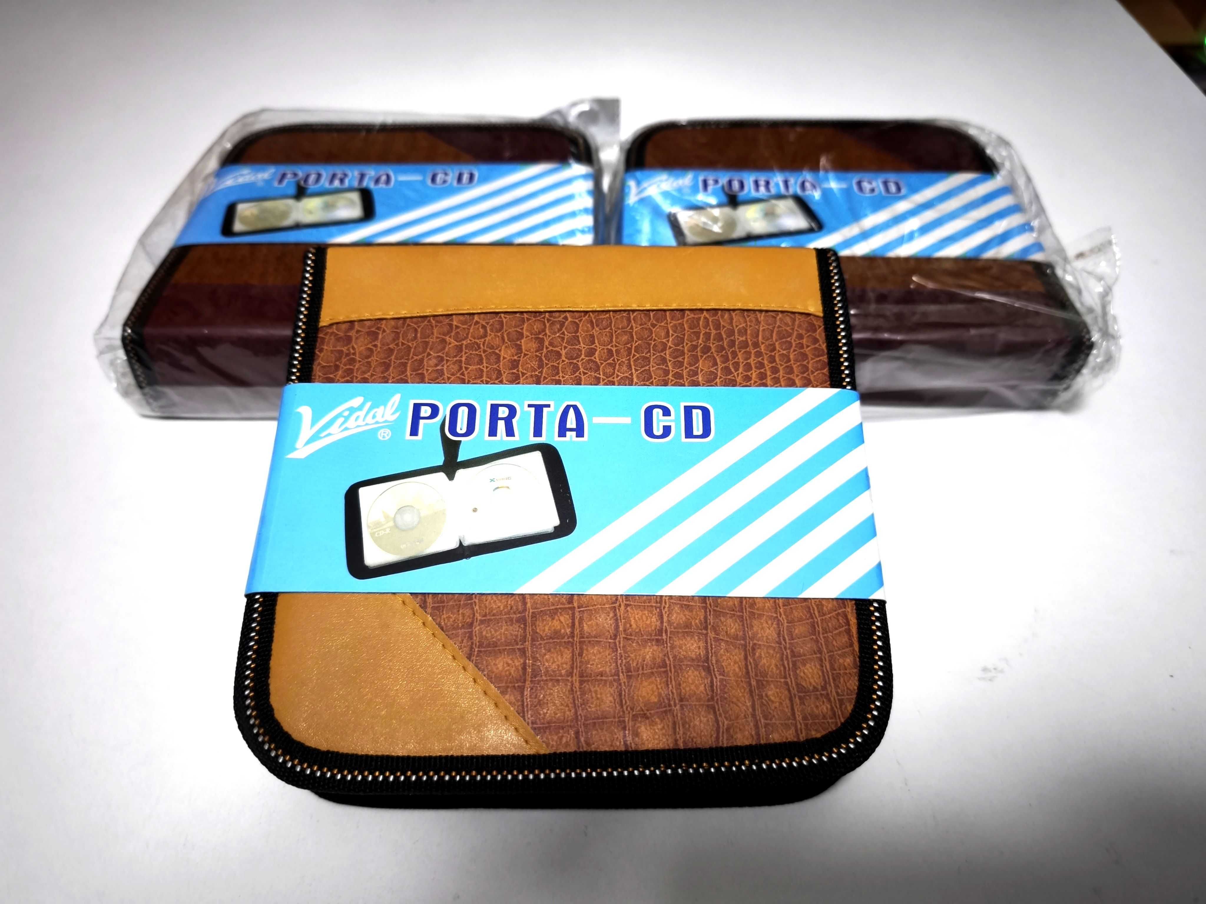Lote de 8 Porta CDs/DVDs Novos