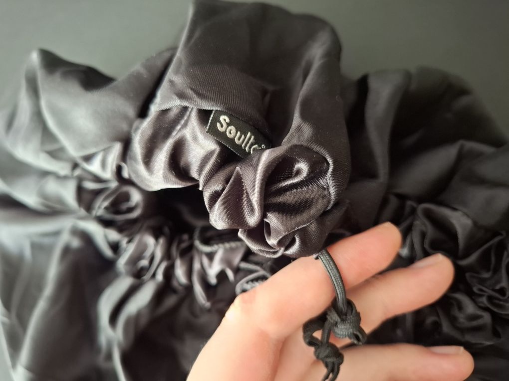 Touca de cetim anti-frizz para cabelo Soulta Brasil - satin hair cap