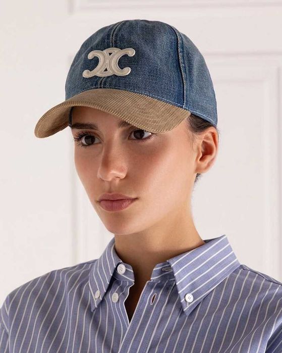 Кепка Triomphe Baseball Cap In Denim Union Wash/Beige