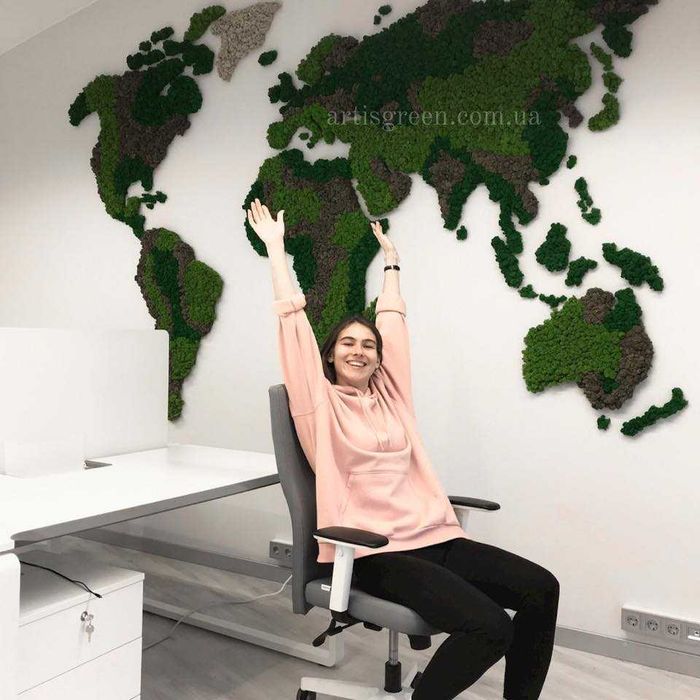 Виготовлення інтер'єрних карт зі стабілізованого моху ягелю для декору