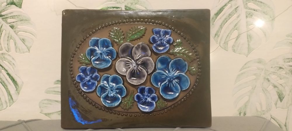 Настінне панно вінтаж керамічна табличка картина JIE GANTOFTA