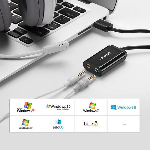 Звукова карта Ugreen USB 2.0 зовнішня (30724)