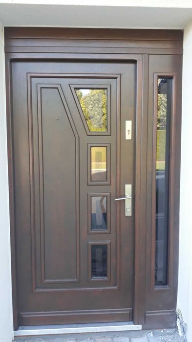 Drzwi zewnętrzne drewniane + dostawka