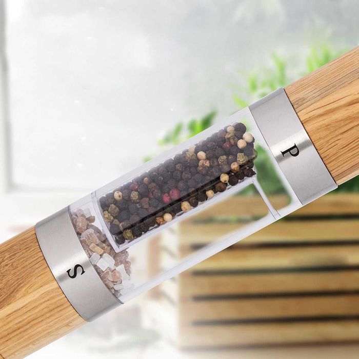 Młynek do soli i pieprzu, ręczny młynek 2w1 do przypraw