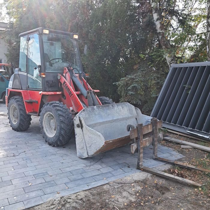 Kramer 421 ładowarka koła skrętne łyżka dzielona widły  520 jak 320 jcb 420 cat  fajna zwinna maszyna 620