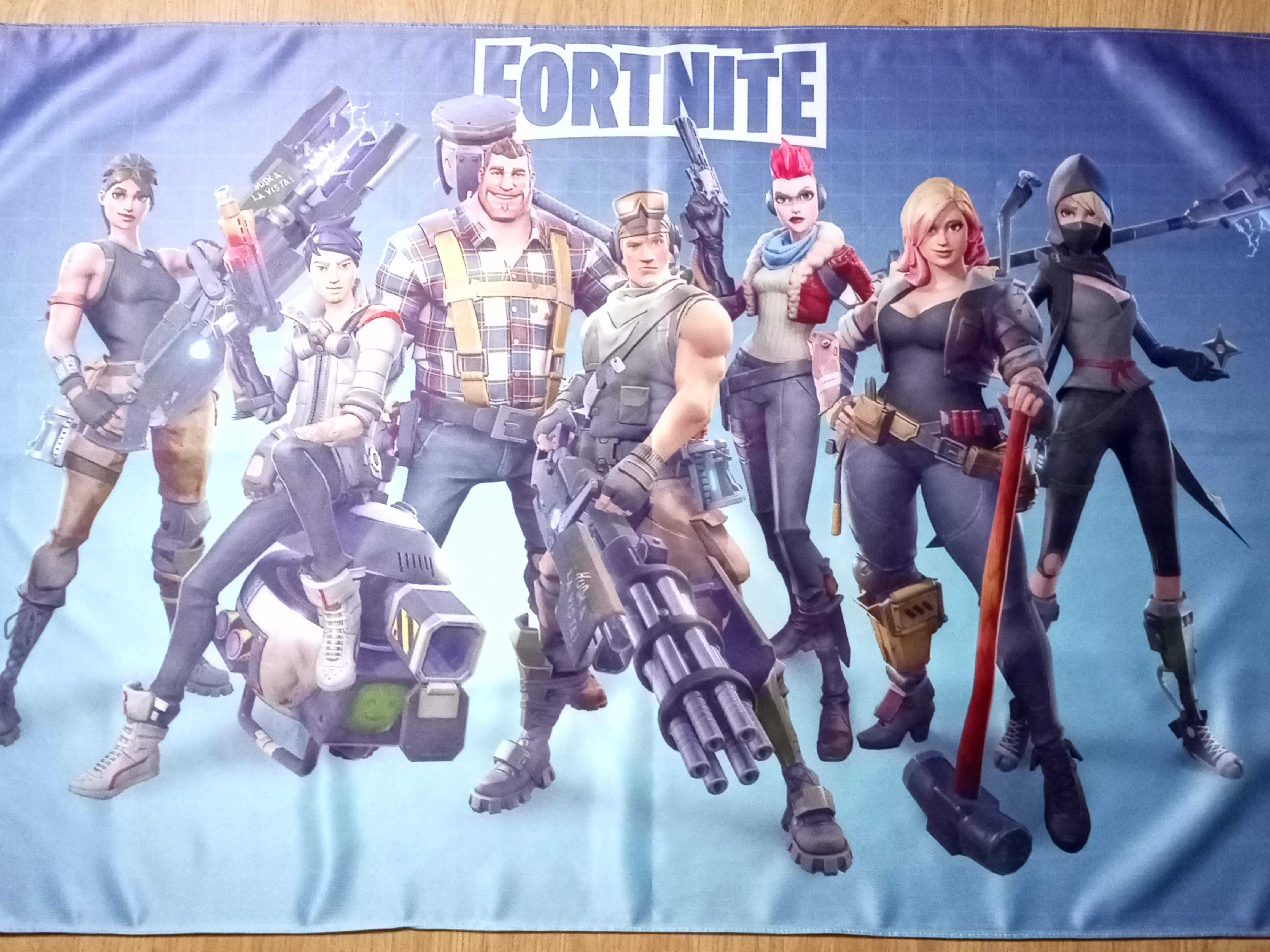 Poster de tecido/pano do jogo Fortnite.